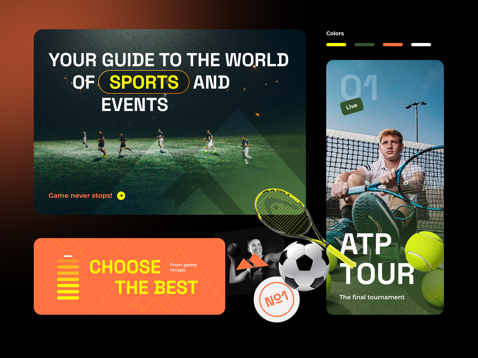 Sports news content animation branding content design event graphic design logo motion graphics news site social media sports vector web