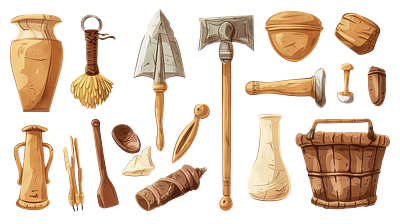 Set of Ancient Roman Tools #1 ancient roman design icons illustration roman tools romans tools