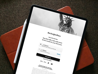 The New York Times - Subscription Page Concept concept design figma newyorktimes thenewyorktimes ui ux webdesign