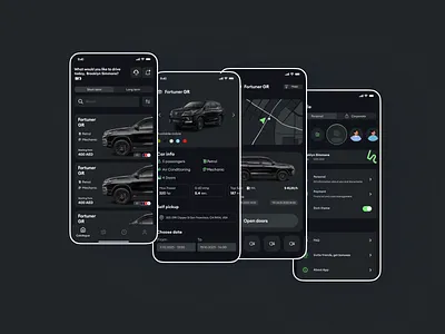 Car rent - mobile app app car rent car sharing car sharing app design figma ios app mobile app rent ui ux ux ui