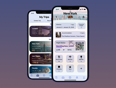 Travel Planning App branding design mobile app product design travel travel app ui ux research