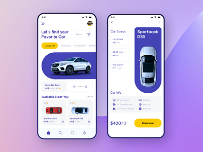 Car Rental Mobile App app desing car car rent car rental app clean desing ios mobile mobile app mobile app ui mobile application rent rental car smart app ui uiux ux