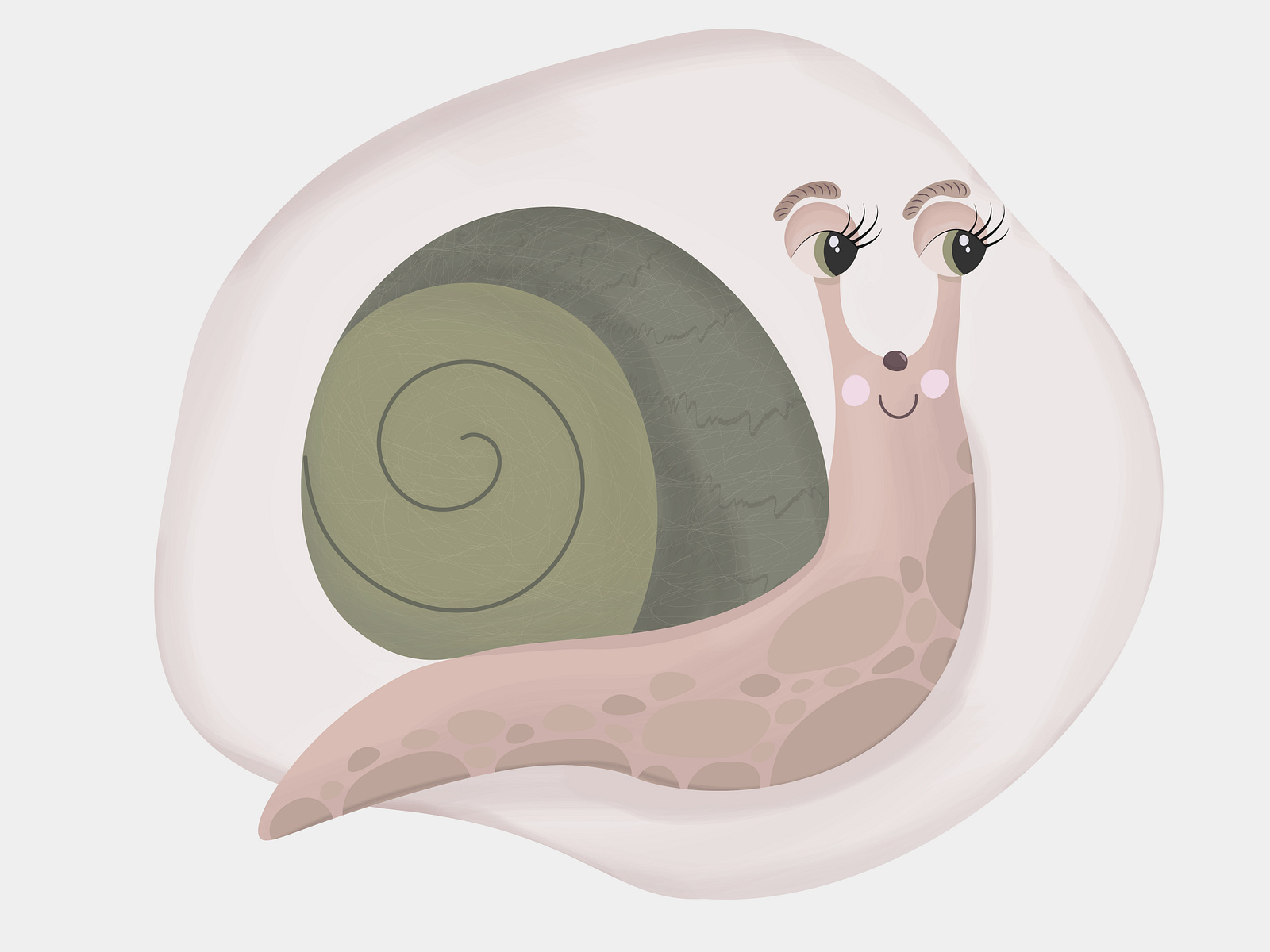 Cute snail by Daria on Dribbble