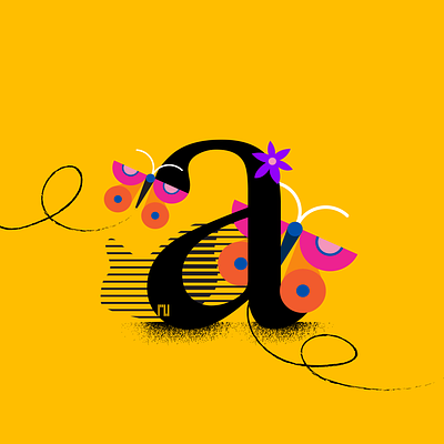 @36daysoftype - Letter A, Day 1/36