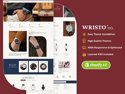 Wristo – Luxury Watches, Jewelry & Lifestyle – eCommerce Theme luxurious opencart prestashop shopify template templates theme watches woocommerce wordpress