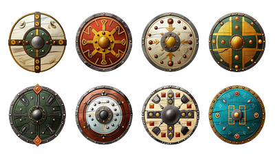 Ancient Shields #1 ancient shields design icons illustration shields