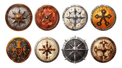 Ancient Shields #2 ancient shields design icons illustration shield