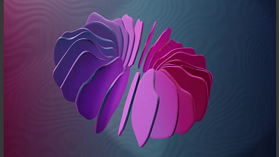 Abstract loop made using array modifier in Blender 3D 3d animation design motion graphics