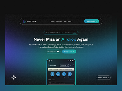 Huntdrop for Airdrops - Dark.