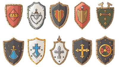 Medieval Shields #1 design icons illustration medieval medieval shields