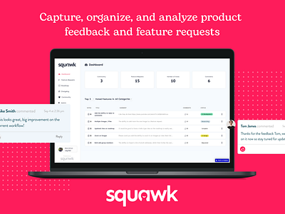 Squawk Branding & UI Design app branding design figma prototype ui ux