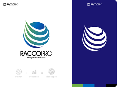 Raccopro Logo graphic design logo logotype