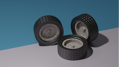 Toy tyres render 3d 3d modeling