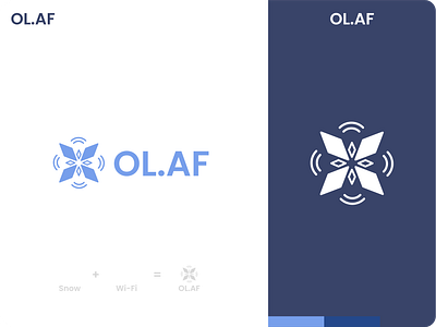 OL.AF logo branding graphic design iot logo logotype