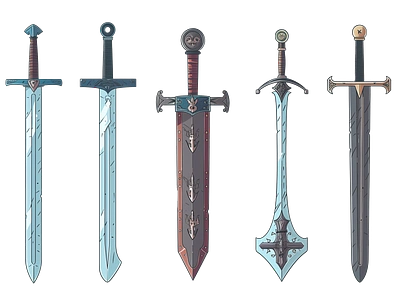 Medieval Swords #2 design icons illustration medieval medieval swords