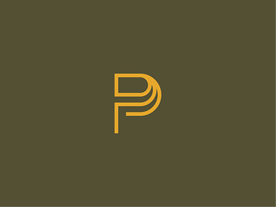 Change of plan brand branding clean clothing line logo logomark monoline p path