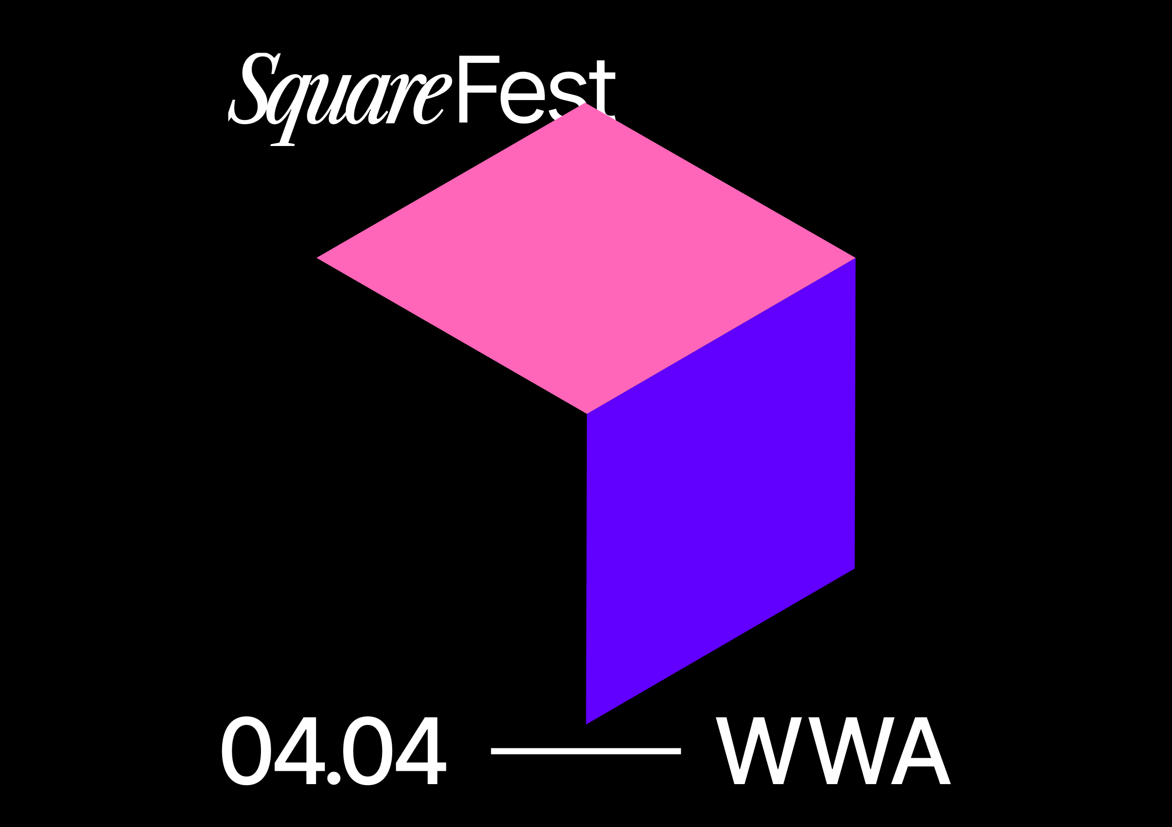 Square Festival Line-up Animation animation branding concept festival geometric hip hop motion spotify ui design