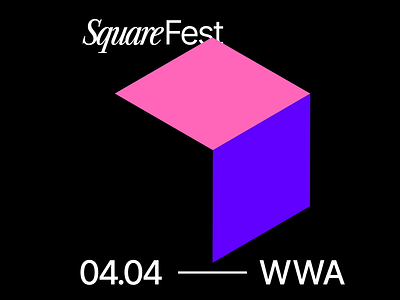 Square Festival Line-up Animation animation branding concept festival geometric hip hop motion spotify ui design