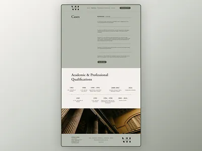 Experience - Arbitrator Portfolio branding design experience lawyer portfolio timeline ui ux