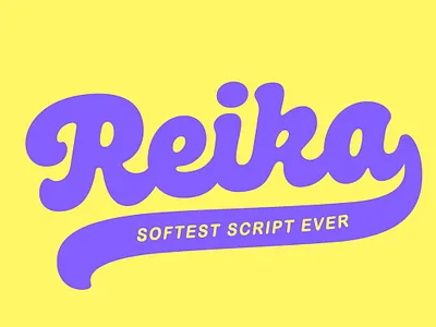 Reika Script Font black bold font soft branding candy chubby display font fat font font funny logo font multilingual opentype script smooth typeface