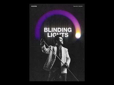 Kickin - Motion Poster #282 album art animation branding design experimental gradient kinetictype landing page motion theweeknd typography ui website animation weeknd
