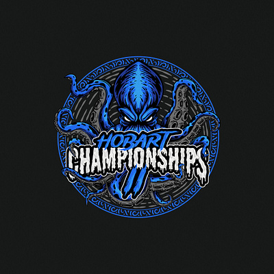 CHAMPIONSHIPS apparel appareldesign customdesign customillustration handdrawn illustration kraken lettering mascot octopus retro tshirt tshirtdesign vector vintage vintageartwork vintagedrawing vintageillustration