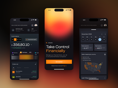 Kinves - Fintech Mobile App android app app design application application design arounda design finance fintech ios ios app design mobile mobile app mobile app design mobile design mobile ui ui uiux user experience ux