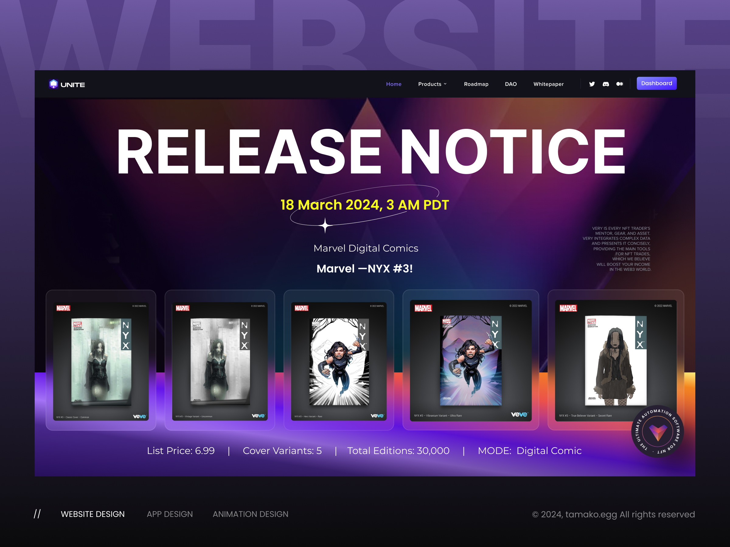 NFT web design nft ui ux web web design