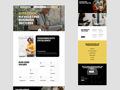 Business Home Page Design business home page landing page minimal design modern responsive design uae ui design ux design web design website