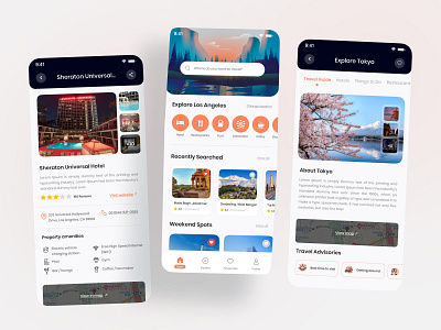 Travel Organizer app design design design ui modern travel travel organizer travelmate ui uiux ux uxui