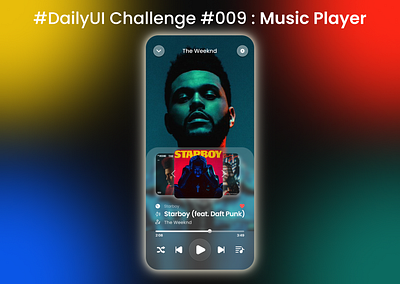 #DailyUI Challenge #009 : Music Player app branding design graphic design illustration logo typography ui ux vector