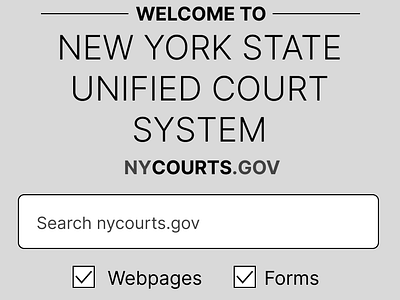 Mobile-first Judicial Department Homepage Wireframe alphabetical cms component based design consulting government judicial judiciary low fidelity research user centered user experience wireframe