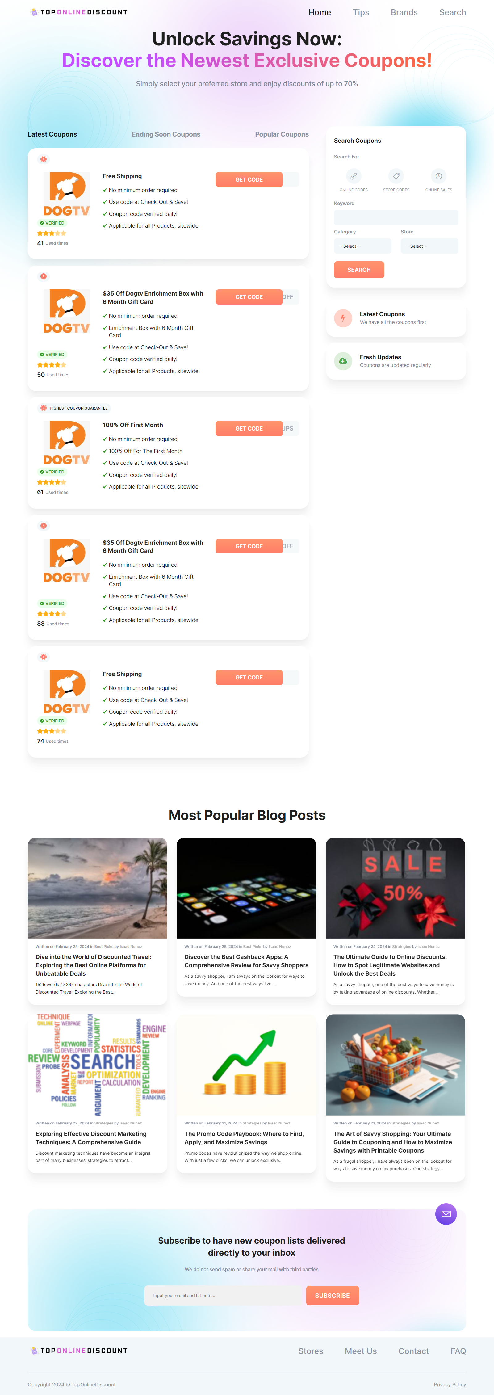 Coupon Website Development. WordPress Development coupon website coupon website development coupons toponlinediscount ui website design wordpress website