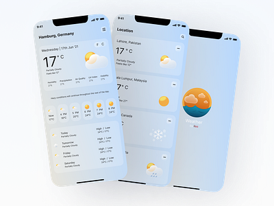 Weather App app best app best design blue dailychallenge dailyui design light light mode product product design ui uiux user user experience user interface ux weather weather app white