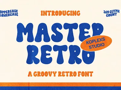 Master Retro – Groovy Retro Font display font fonts groovy font handwritten playfull retro font typeface