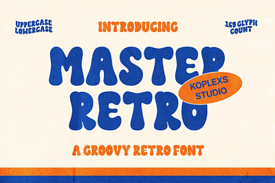 Master Retro – Groovy Retro Font display font fonts groovy font handwritten playfull retro font typeface