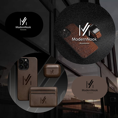 Logo for company ModernNook branding design graphic design illustration logo photo photoshop ui vector мужские украшения стиль украшения