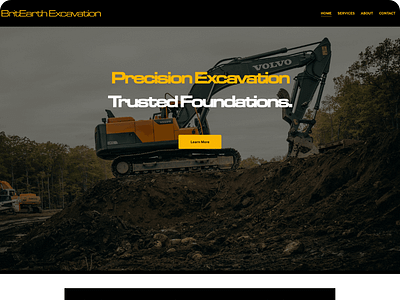 Excavation Company Website business design excavation squarespace web web design web development website