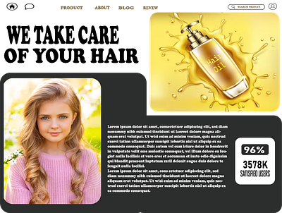 Hair Oil Web Site banner hairoil hairoilbanner webdesign website webvew