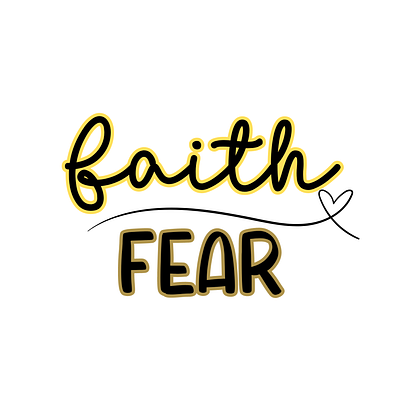 Faith Over Fear design digital graphic design illustration