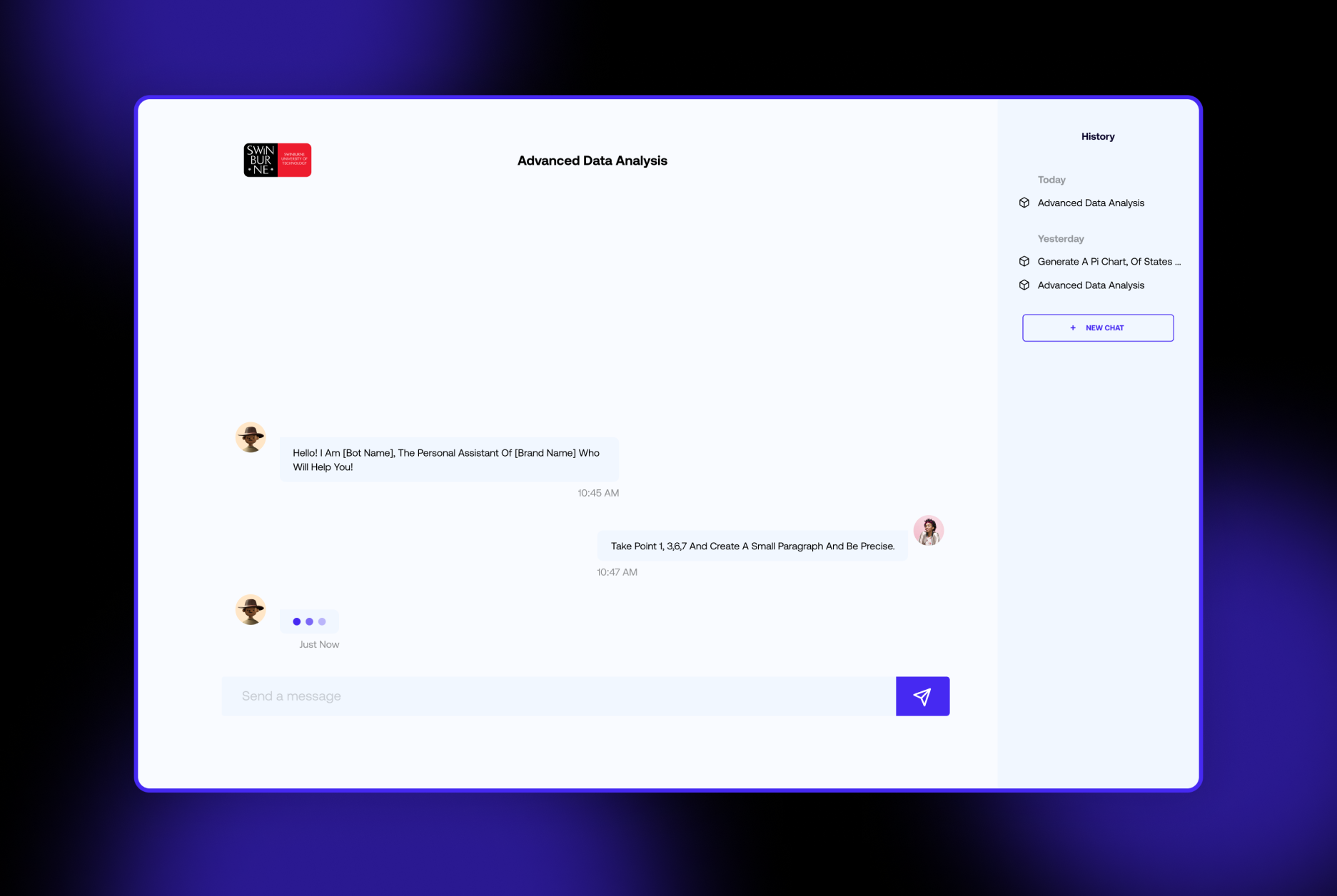 Chat Application chat chat app ui web application