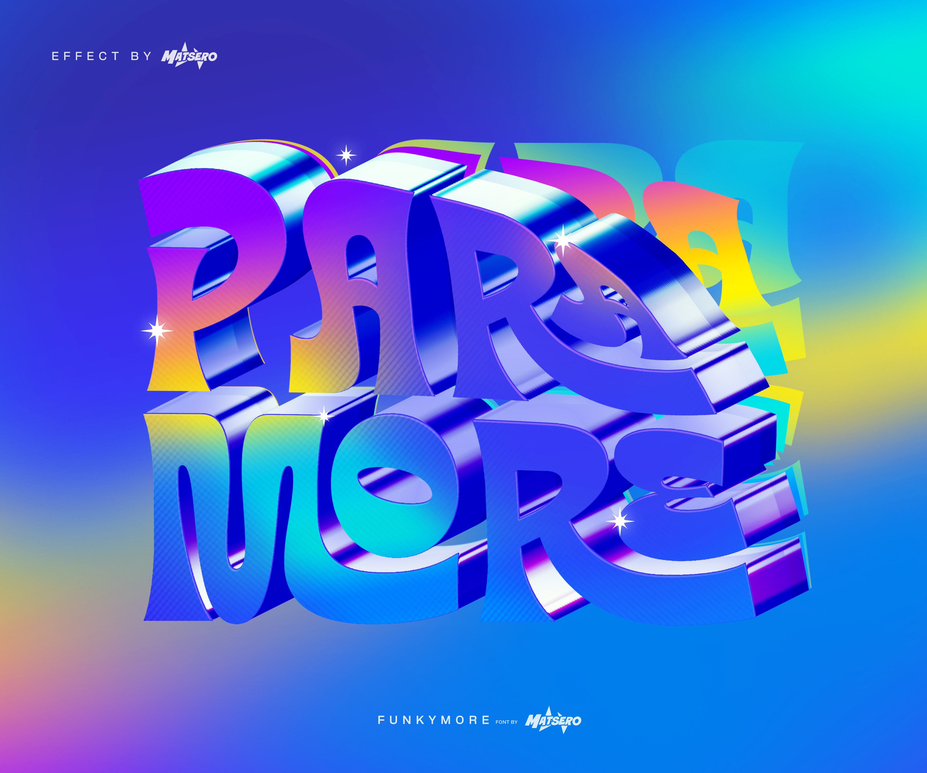 Good Type for Paramore 3d art fan art lettering style text effect text effects typography