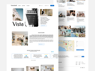 Hotel website design figma ui user interface website website design