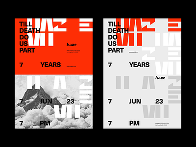 Event Poster birthday bold branding bright composition contrast custom form graphic design grid modern modernism modular party poster set shape style swiss typography
