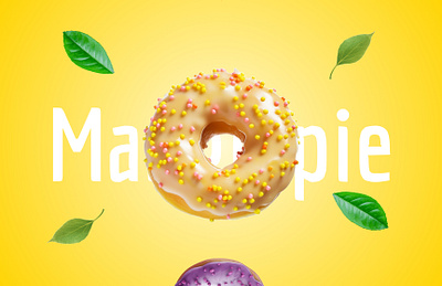 TASTY DELICIOUS DONUTS animation brand branding design illustration logo