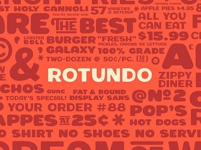 Rotundo Soft bubble font sanserif soft type typedesign