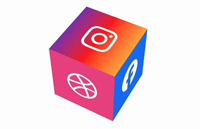 3D Cube Animation- Micro Interaction with Social Media Icons 3d 3d animation animation css frontend microinteraction motion design motion graphics react.js ui ui design ux ux design webdesign