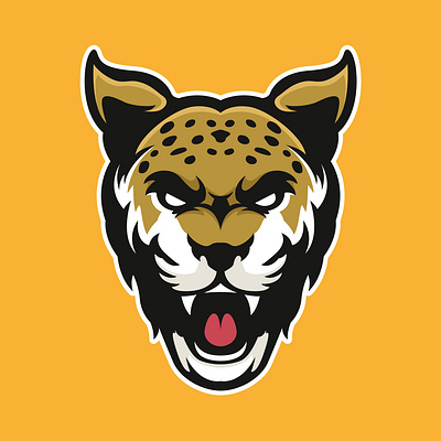 Jaguar mascot logo animal cat design esports graphic design illustration jaguar logo mascot sporst vector