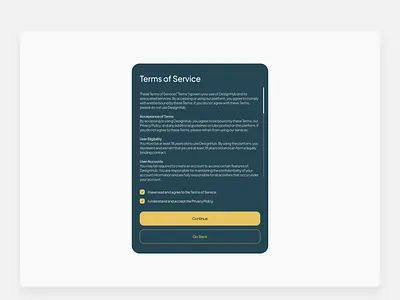 #089 DailyUI • Agree to Terms 089 agree challenge daily figma terms termsofservice tos ui089 uidaily uiux