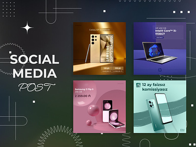 Social Media Post Tecnologies 3d design graphic design logo social media technologies ui